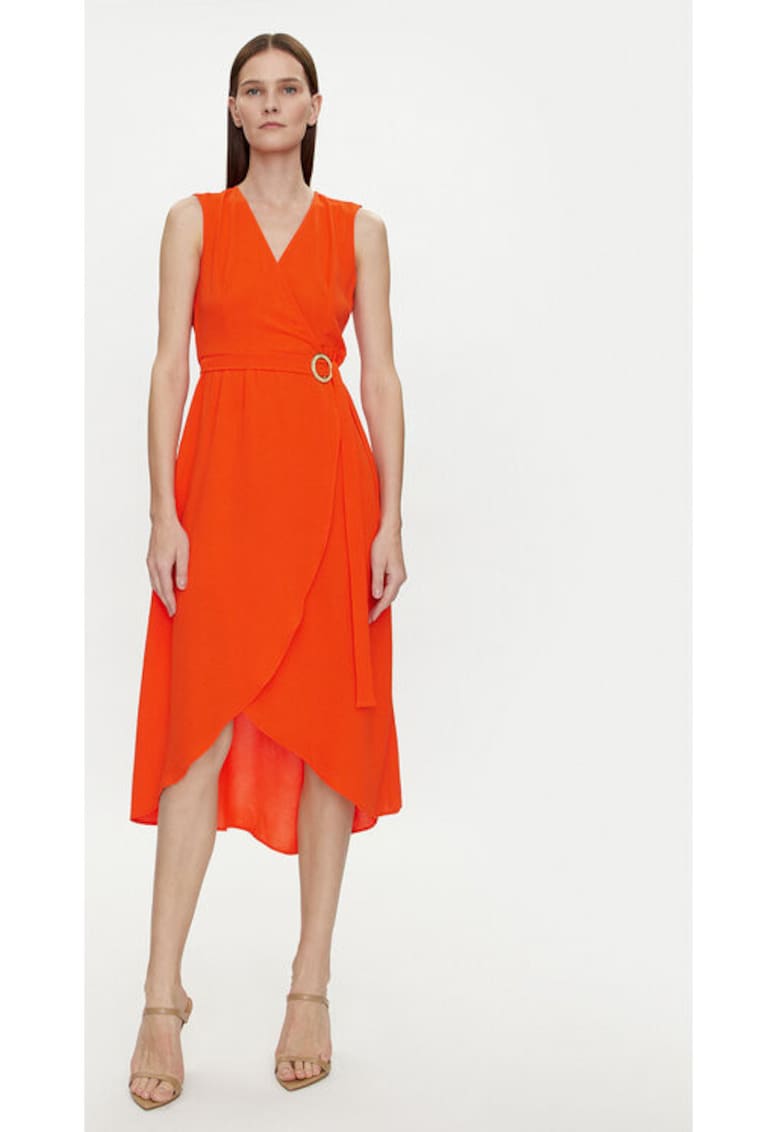 Rochie dama -  303917814 - Poliester - Portocaliu - Portocaliu