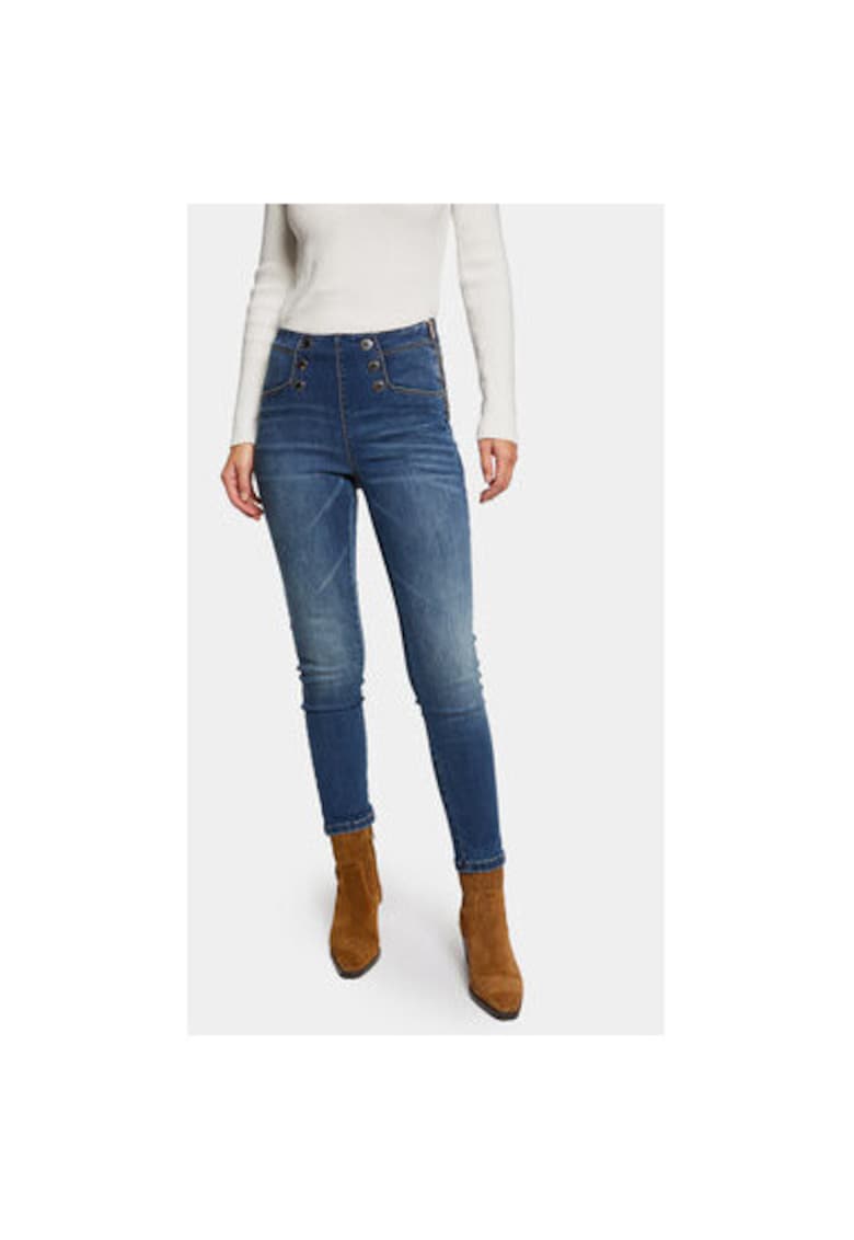 Blugi dama -  303917661 - Bumbac/Poliester - Albastru - Albastru