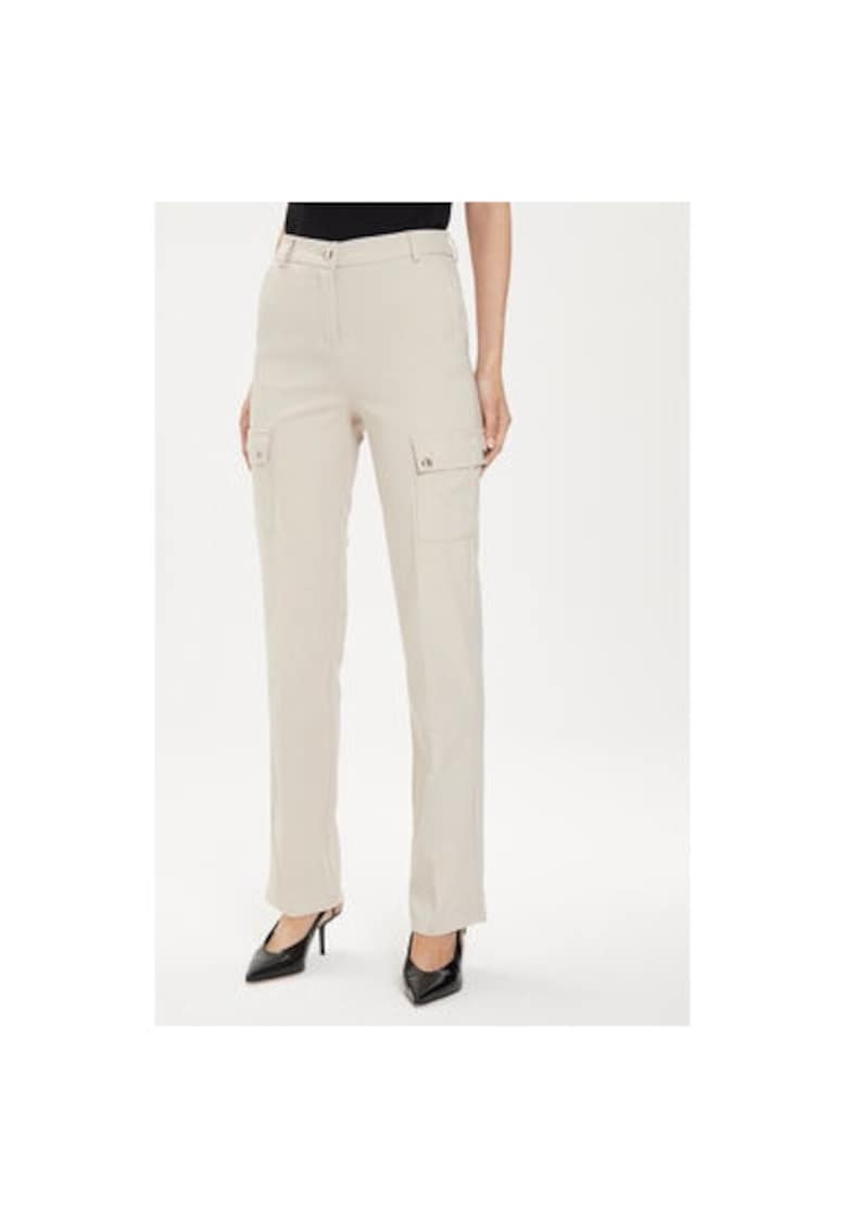 Pantaloni dama -  303918583 - Bumbac/Poliester - Bej - Bej