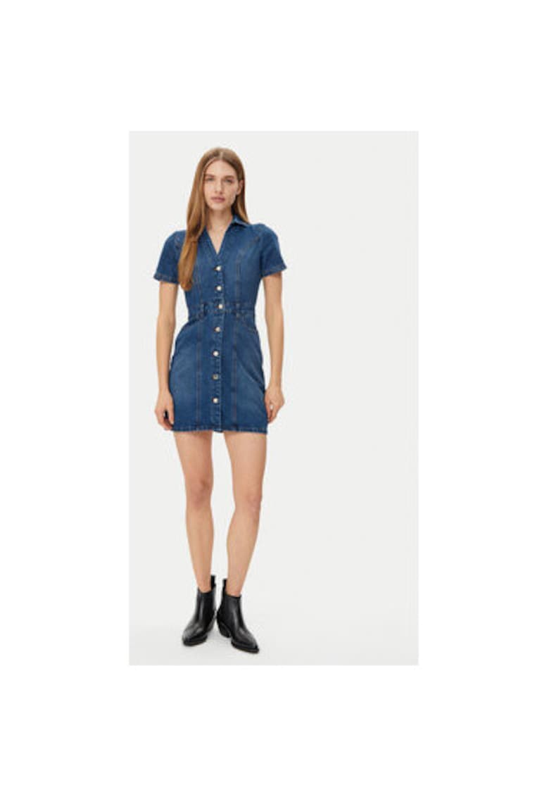 Rochie dama -  305254870 - Bumbac/Poliester - Albastru - Albastru