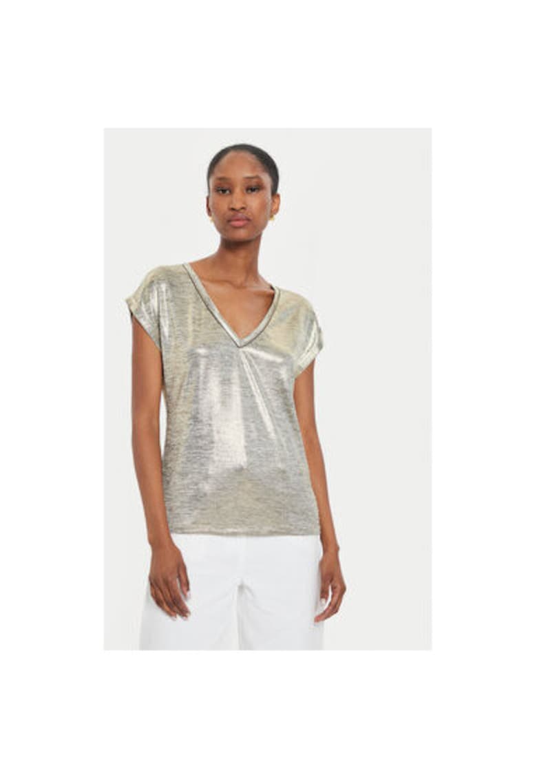 Tricou dama -  304480287 - Poliester - Auriu - Auriu