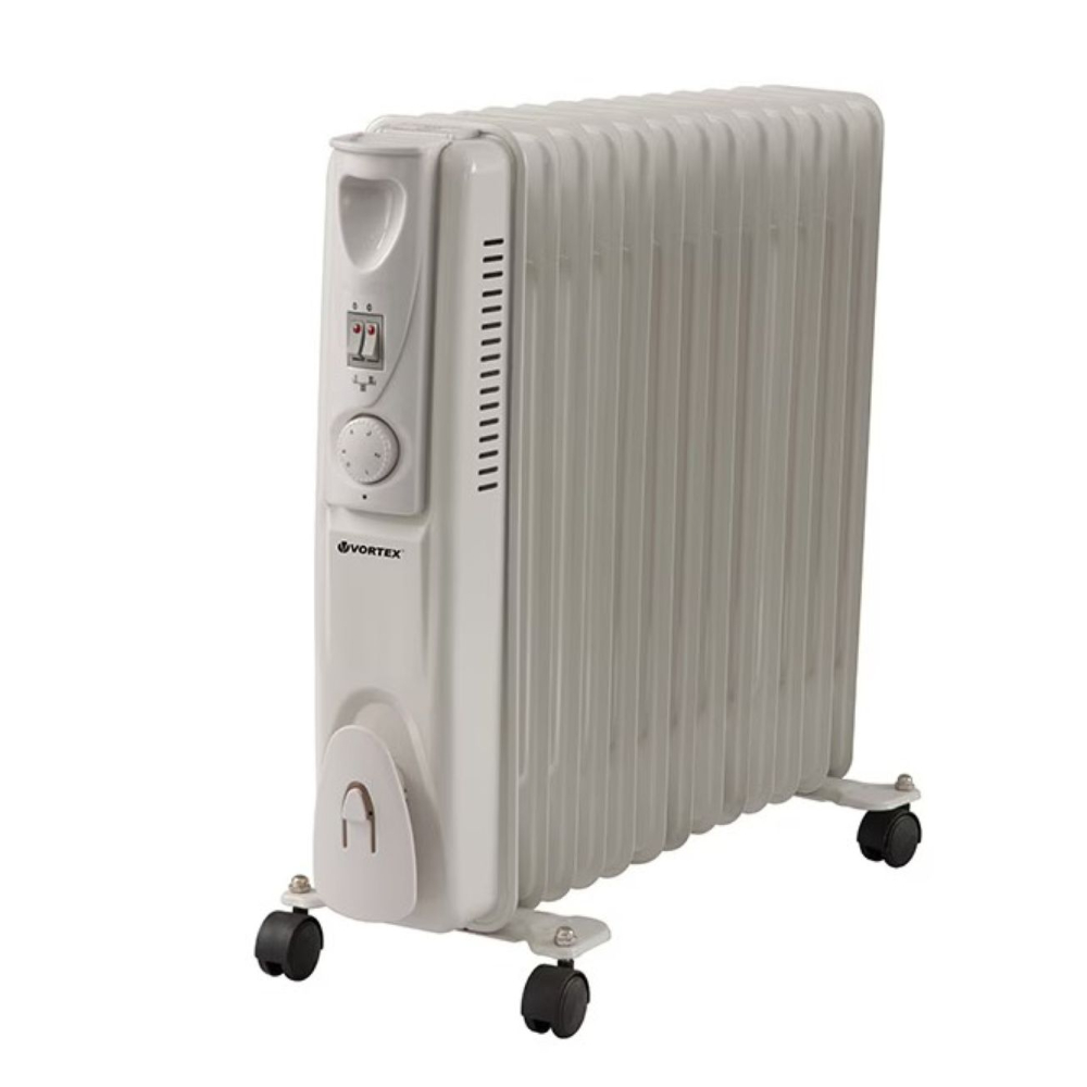 Calorifer electric cu ulei Vortex 4222, 13 elementi, 2500 w, alb, 56x 23 x 55 cm