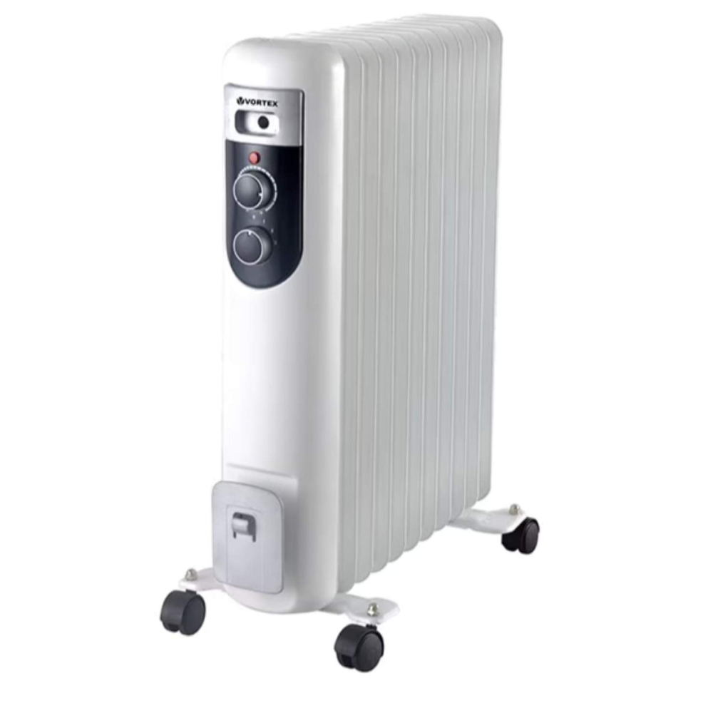 Calorifer electric cu ulei Vortex 4220, 9 elementi, 2000 w, alb, 42 x 23 x 60 cm