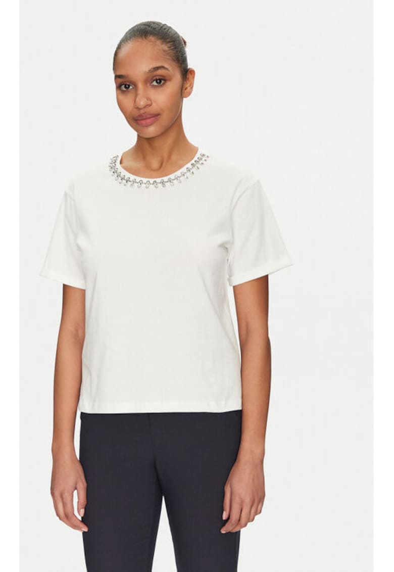 Tricou dama -  305252968 - Bumbac - Alb - Alb