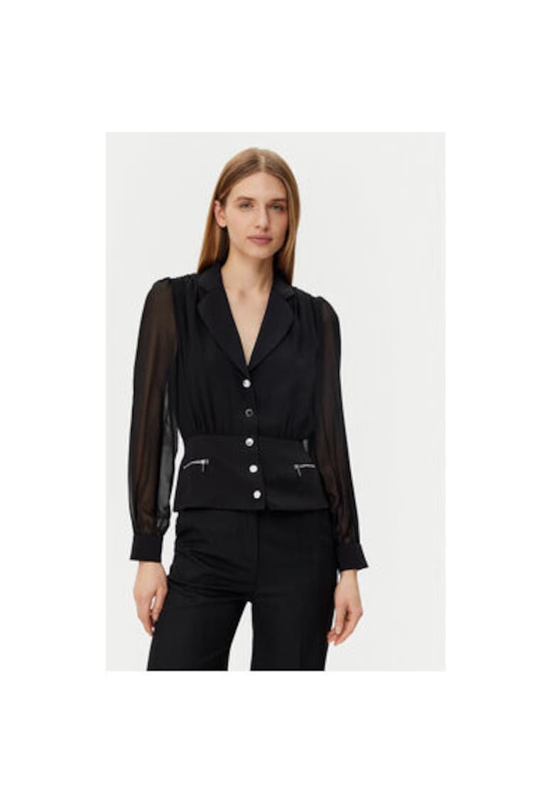 Camasa dama -  305252906 - Poliester - Negru - Negru