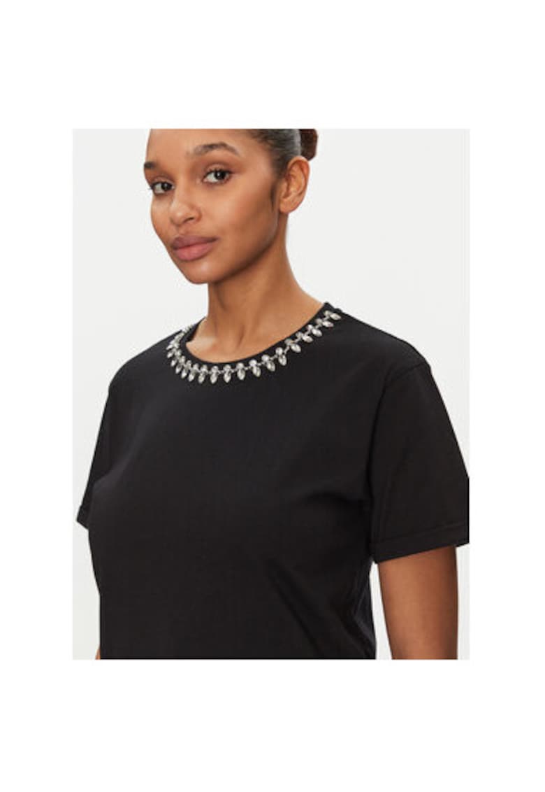 Tricou dama -  305252920 - Bumbac - Negru - Negru