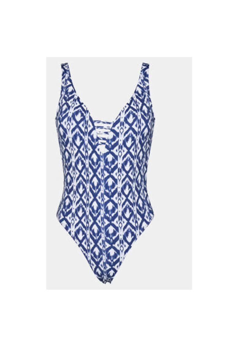 Costum de baie dama -  303570897 - Poliamida/Elastan - Albastru - Albastru