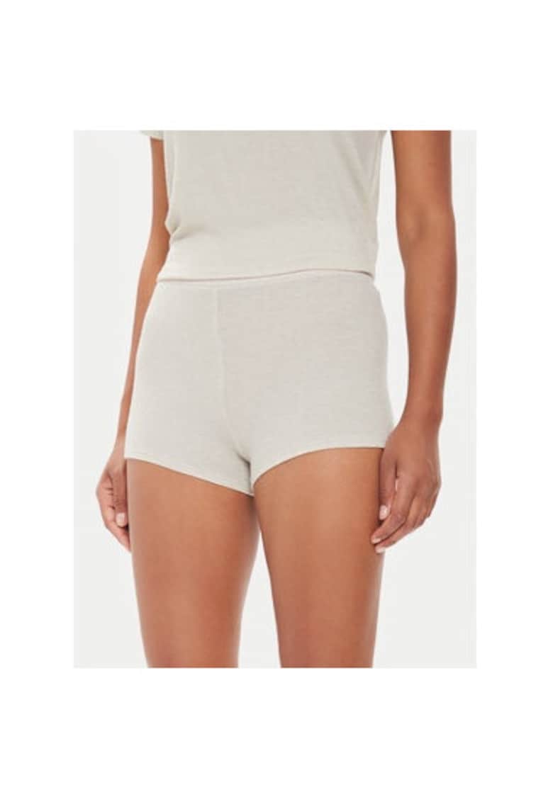 Pantaloni scurti dama -  303927400 - Modal/Lana - Bej - Bej