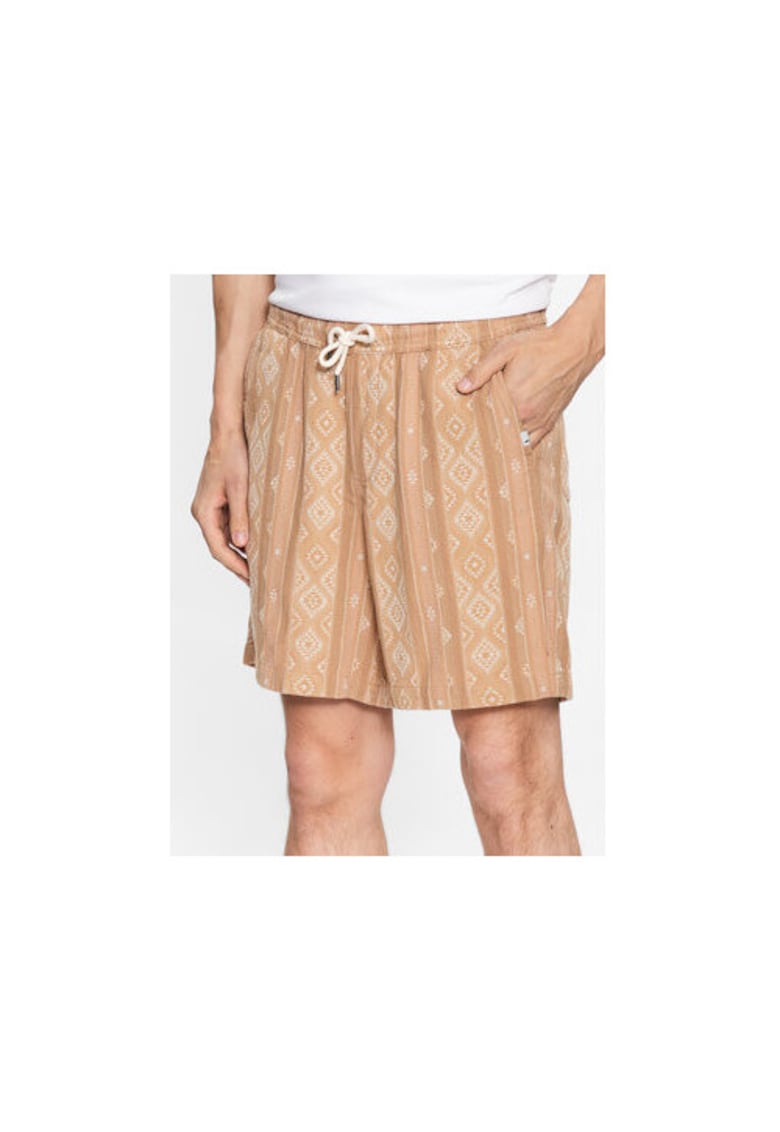 Pantaloni scurti barbati -  301884019 - Bumbac - Bej - Bej