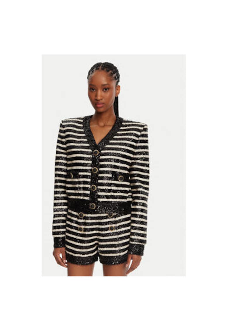 Sacou Dama -  305313713 - Poliester - Acetat - Negru - Negru