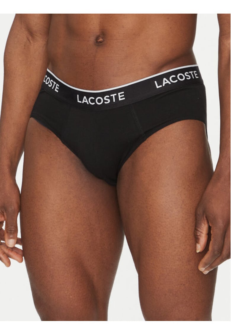 Set 3 slipuri barbati -  304998010 - Bumbac - Negru - Negru