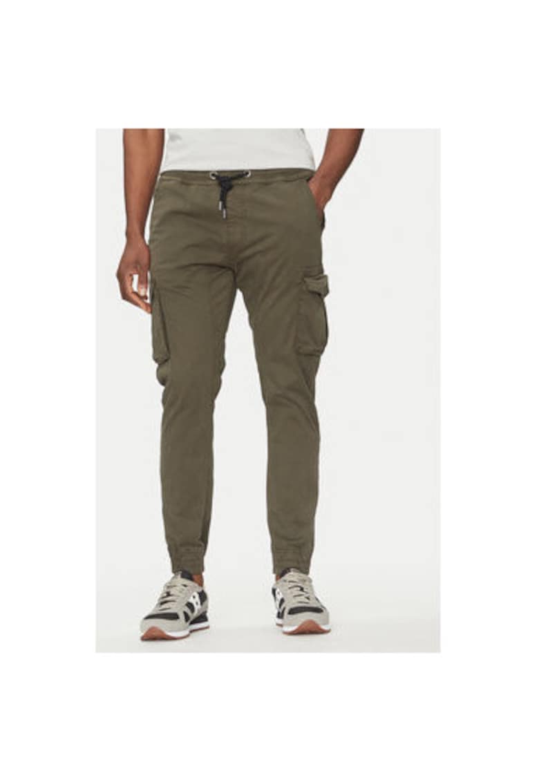 Pantaloni barbati -  301547433 - Bumbac - Gri - Gri