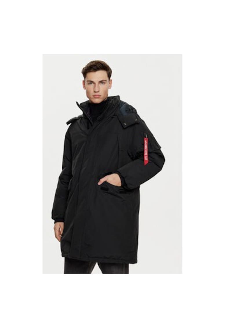 Jacheta barbati -  304544033 - Bumbac/Nylon - Negru - Negru
