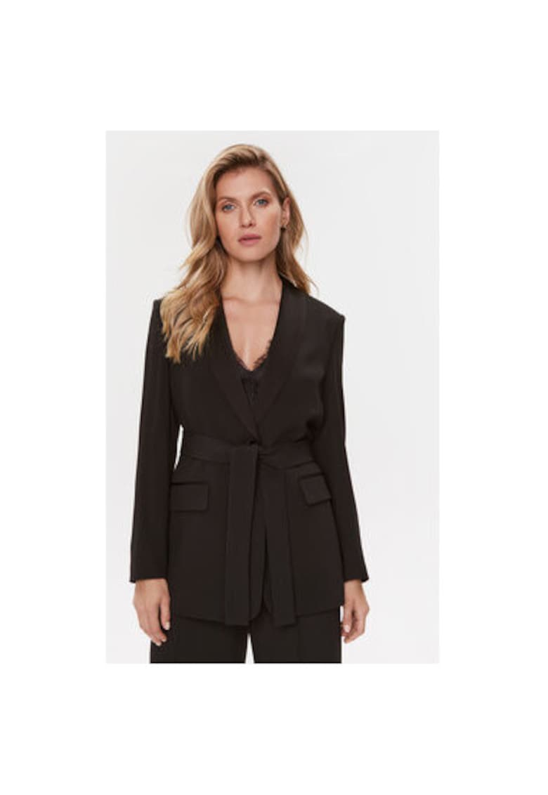 Sacou dama -  302896837 - Acetat/Viscoza - Negru - Negru