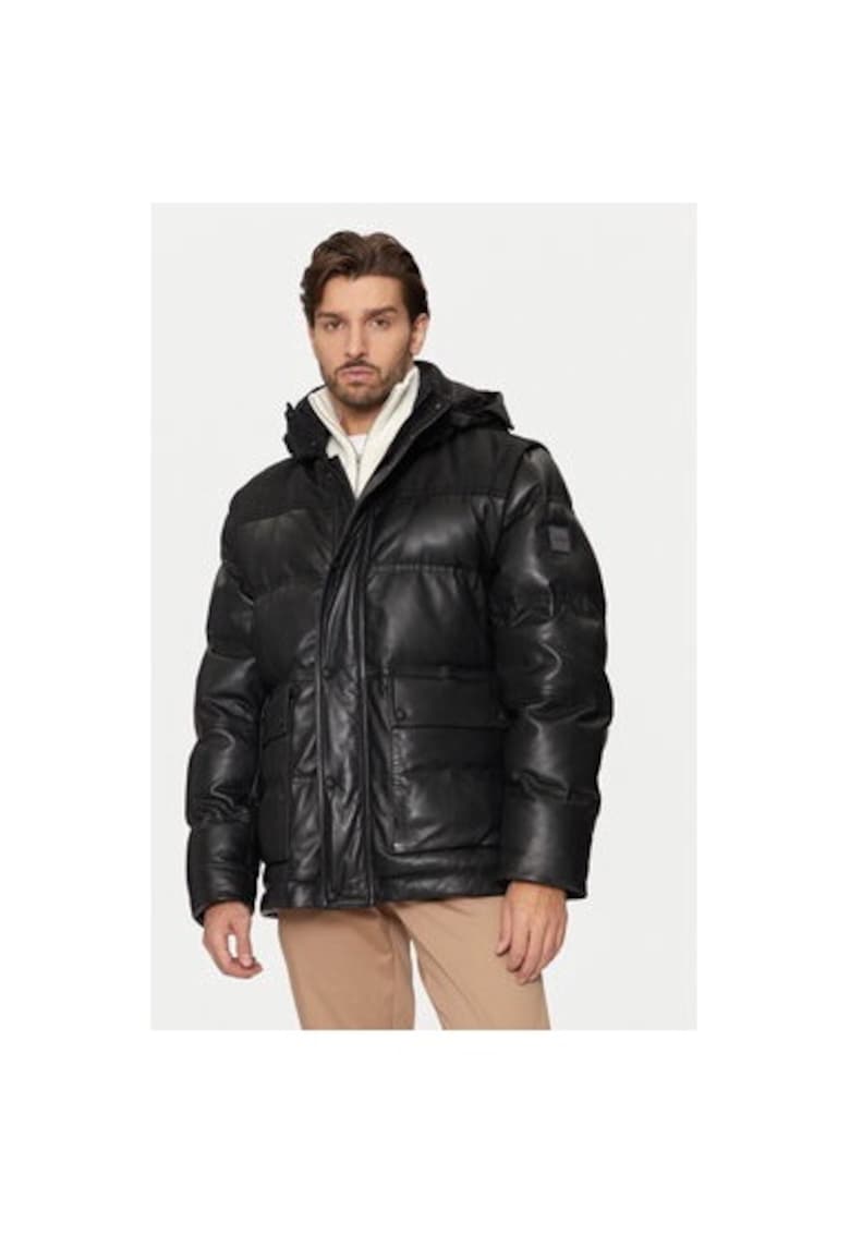 Geaca barbati -  304242519 - Piele naturala - Negru - Negru