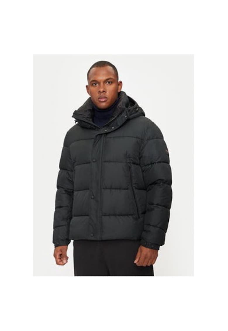 Geaca barbati -  304244186 - Poliester reciclat/Poliester - Negru - Negru