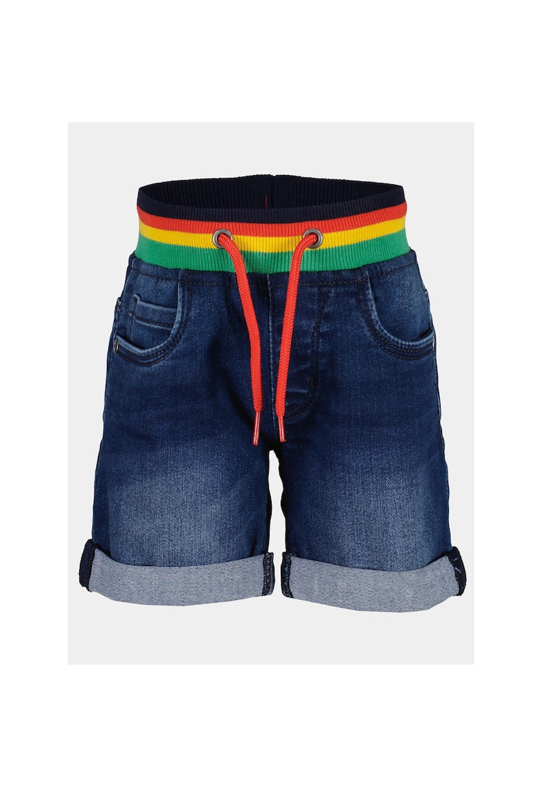 Pantaloni scurti baieti -  303576653 - Albastru inchis - Bumbac