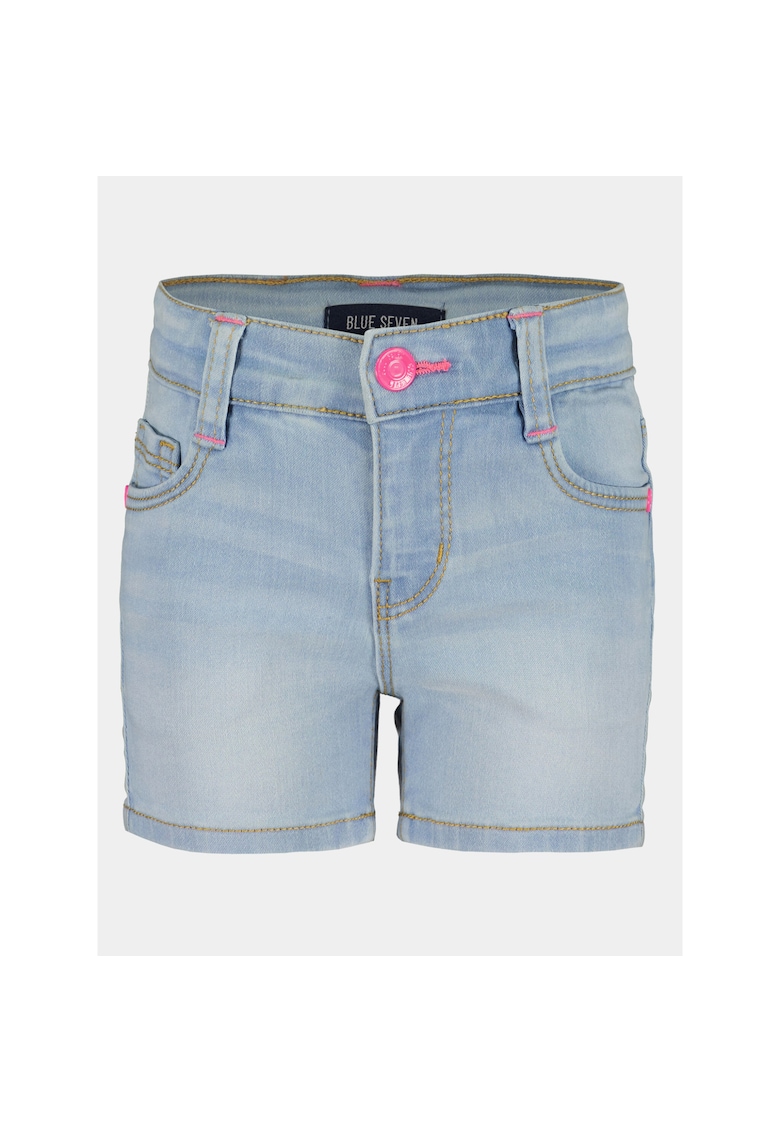 Pantaloni scurti fete -  303573423 - Albastru - Bumbac
