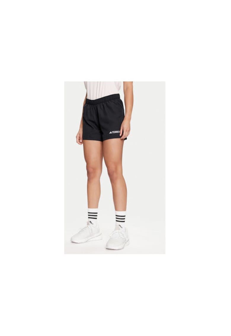 Pantaloni scurti dama -  303901073 - Poliester reciclat - Negru - Negru