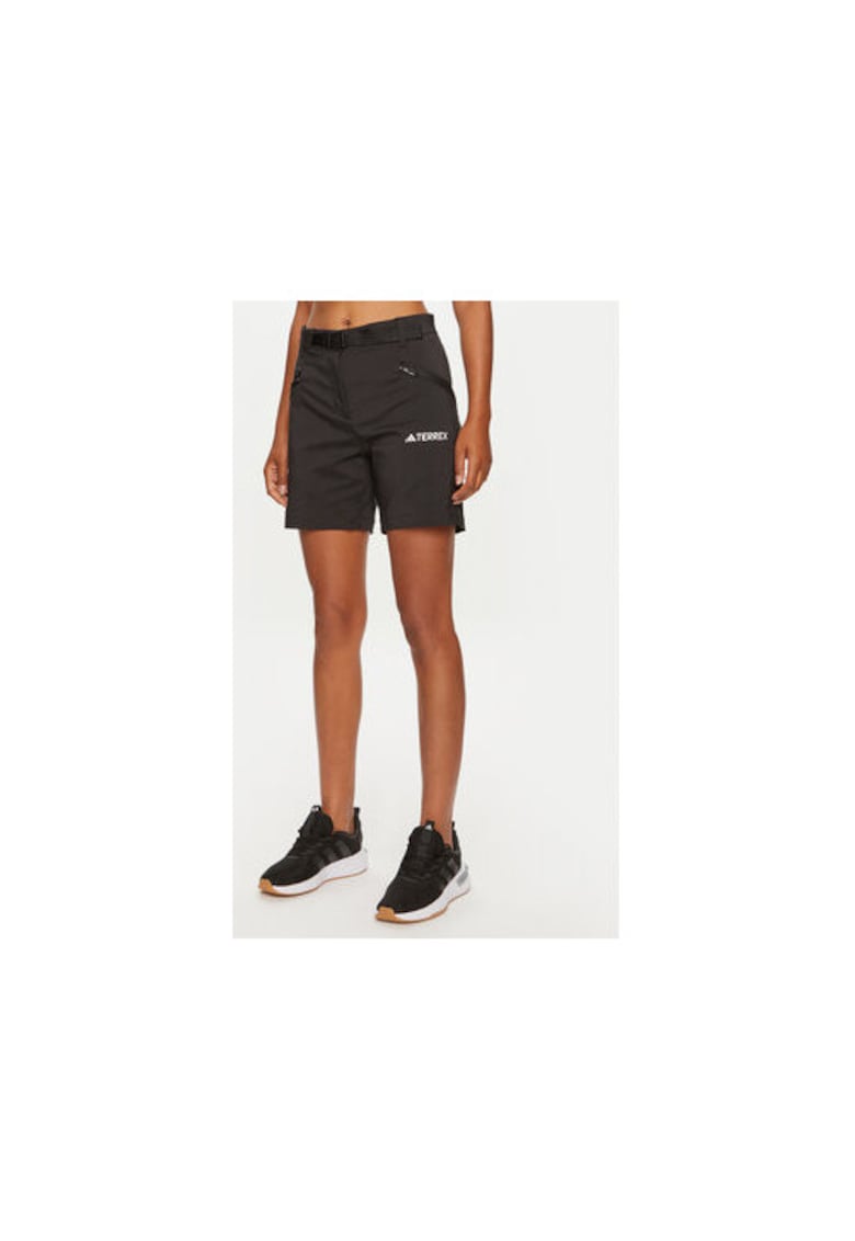 Pantaloni scurti dama -  303973155 - Poliester reciclat - Negru - Negru