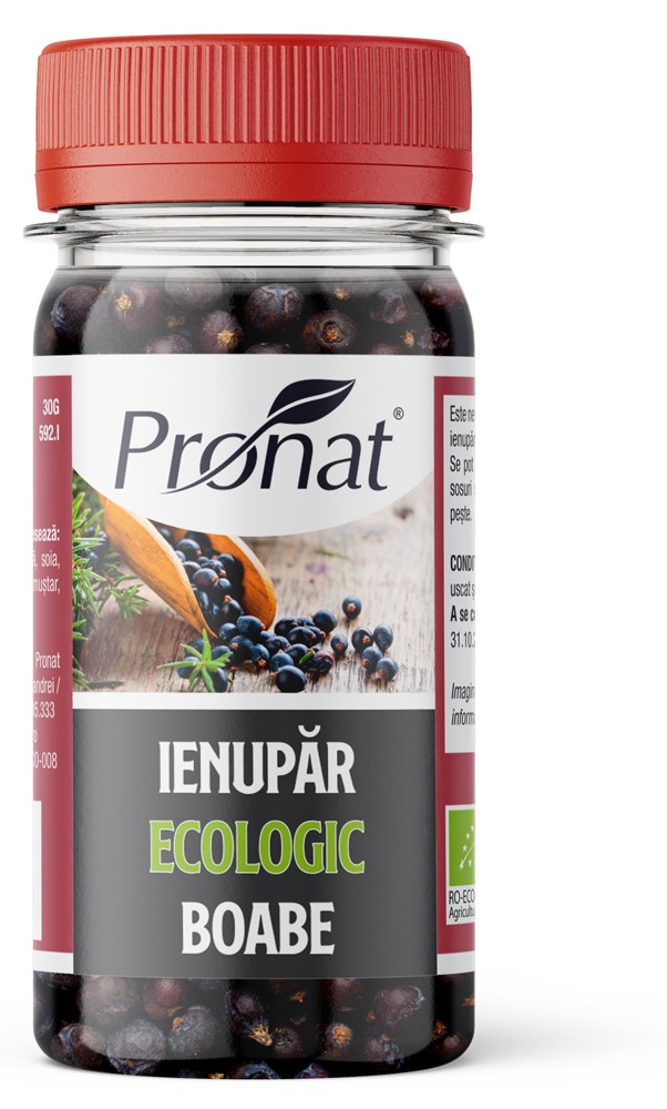 Ienupar bio boabe, 30g Pronat