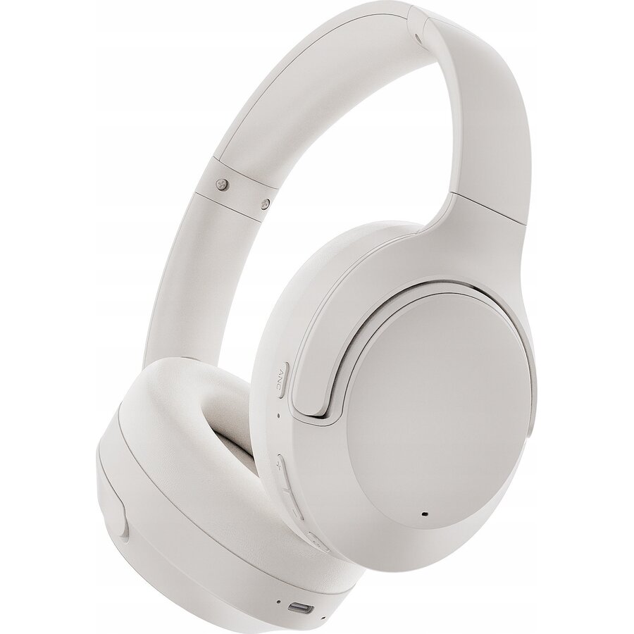 Casti Wireless Melovibe EX Autonomie 35h Microfon Crem