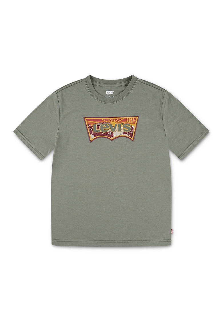 Oferte la Tricou cu imprimeu logo - Verde sparanghel