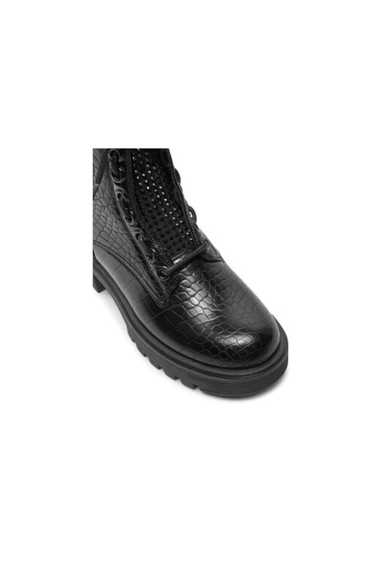 Ghete dama  304261466 - Piele naturala - Negru - Negru