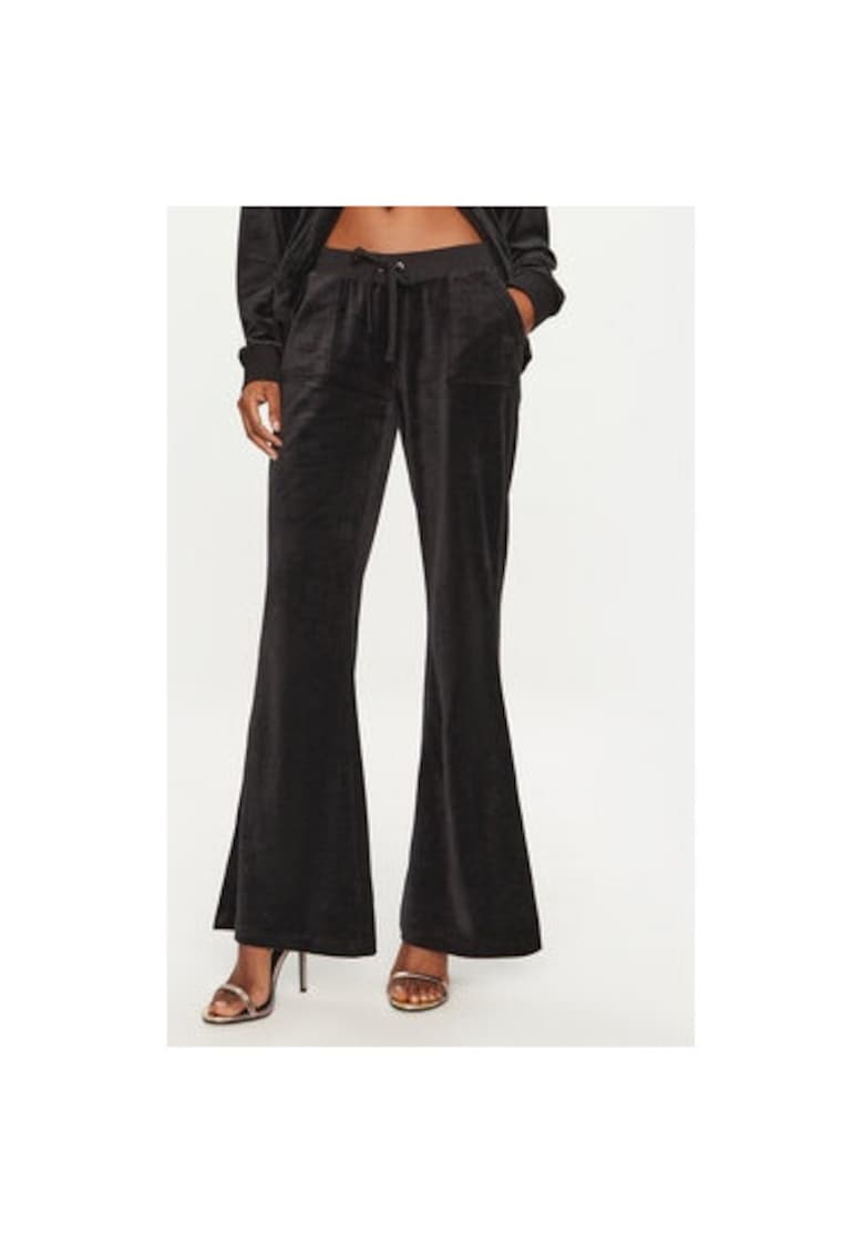 Pantaloni dama -  304459887 - Bumbac/Fibre de bambus/Poliester - Negru - Negru