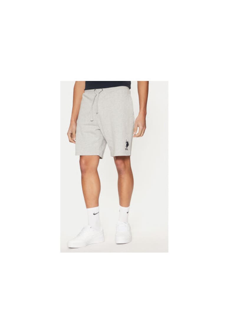 Pantaloni scurti barbati -  305230270 - Bumbac - Gri - Gri