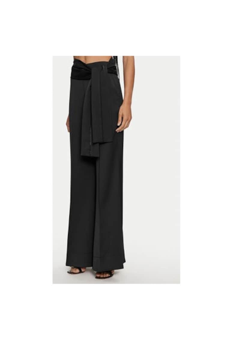 Pantaloni dama -  304687051 - Poliester reciclat/Poliester - Negru - Negru
