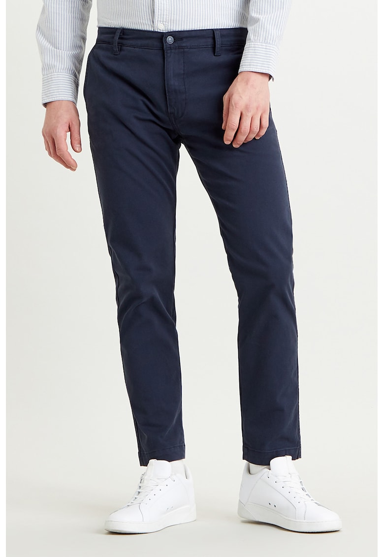 Pantaloni chino conici Standard - Bleumarin