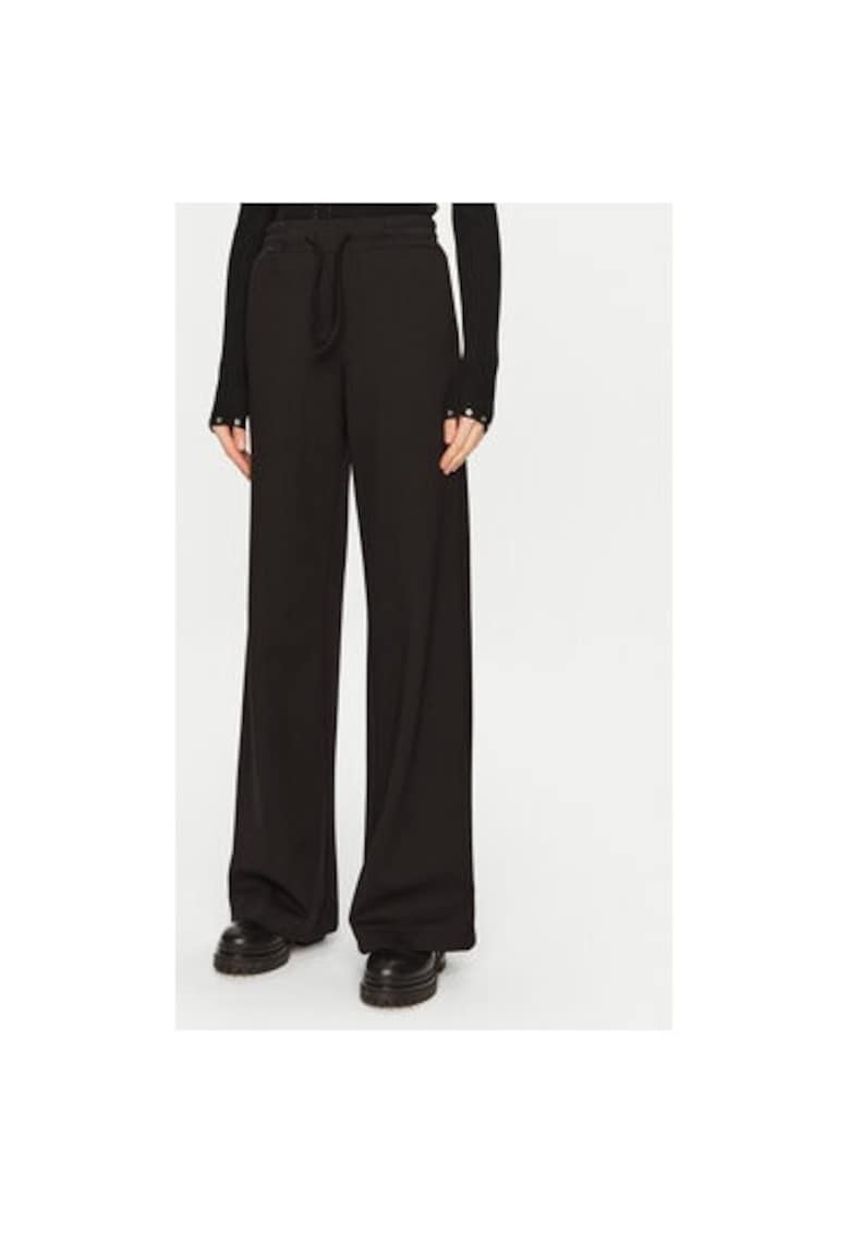 Pantaloni dama -  304937798 - Viscoza/Nylon - Negru - Negru