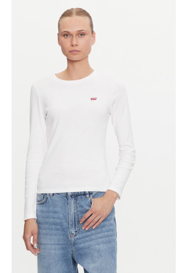 Bluza dama -  304252846 - Bumbac - Alb - Alb