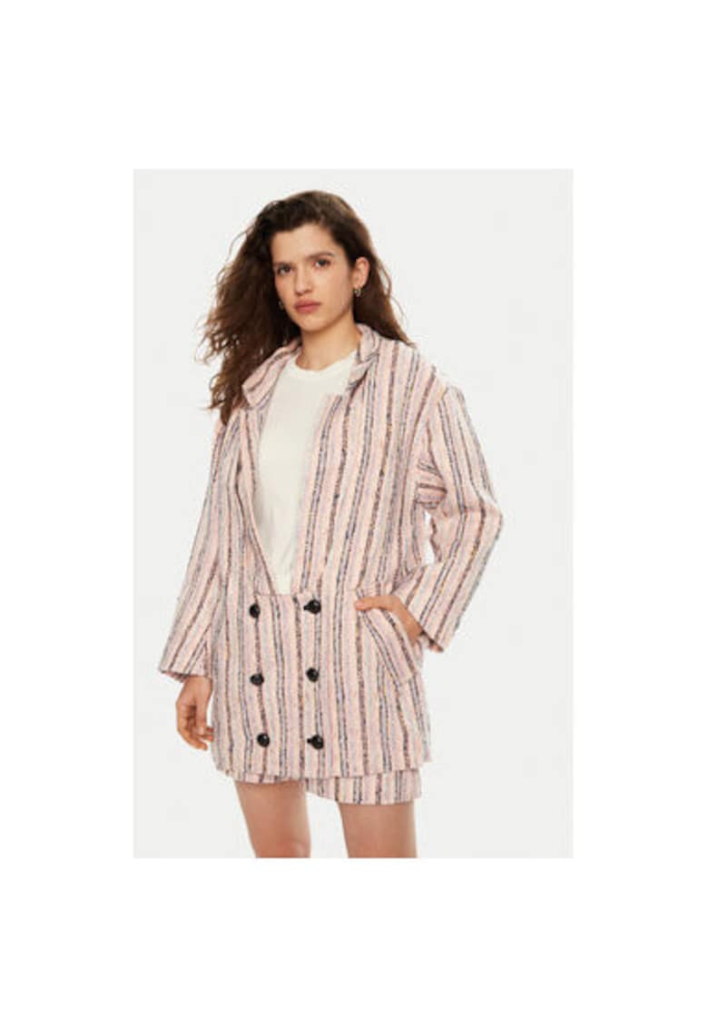 Sacou dama -  304891281 - Poliester/Lana/Bumbac - Roz - Roz