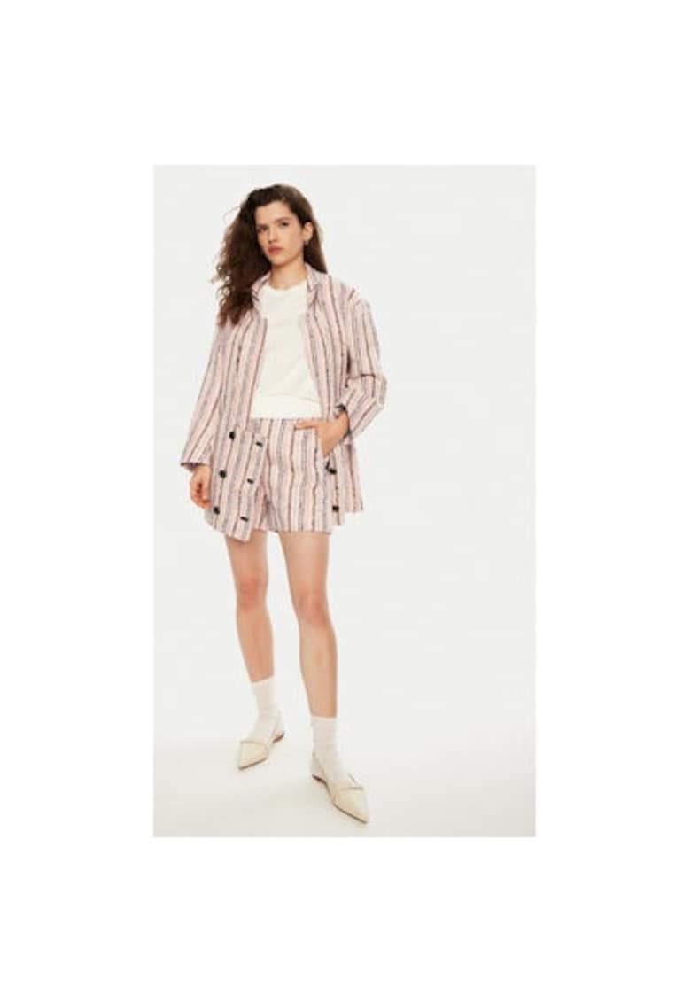 Pantaloni scurti dama -  304891274 - Poliester/Lana/Bumbac - Roz - Roz