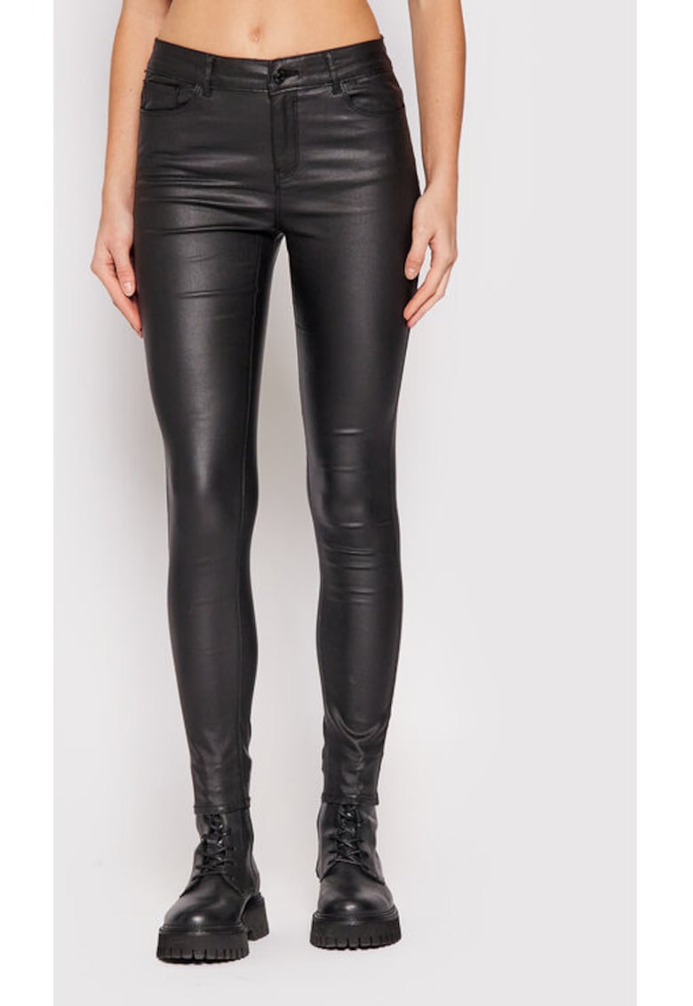 Pantaloni dama -  209579574 - Viscoza/Nylon - Negru