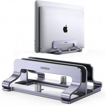 Suport Vertical LP258 Ajustabil pentru Laptop cu grosime 12mm - 26mm Argintiu
