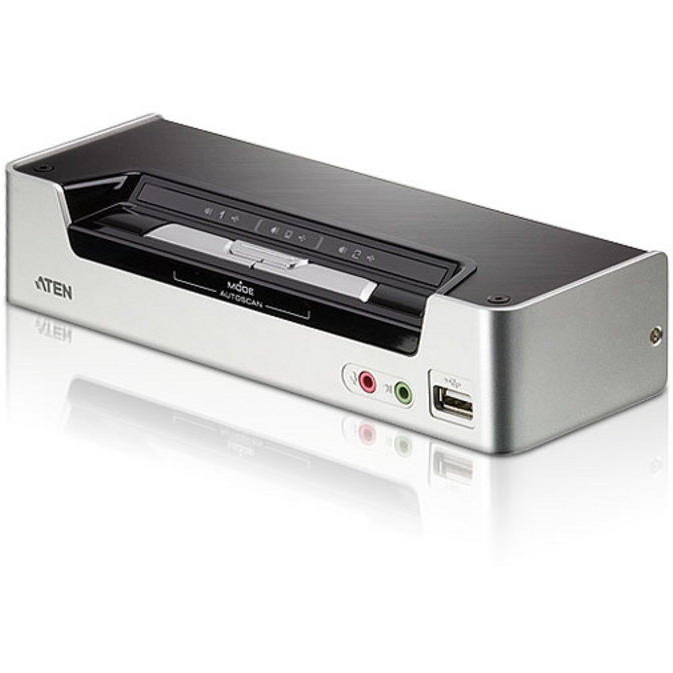ATEN CS1792 2-Port HDMI USB 2.0 KVMP Switch, 2x HDMI Cables, 2-port Hub,HD Audio