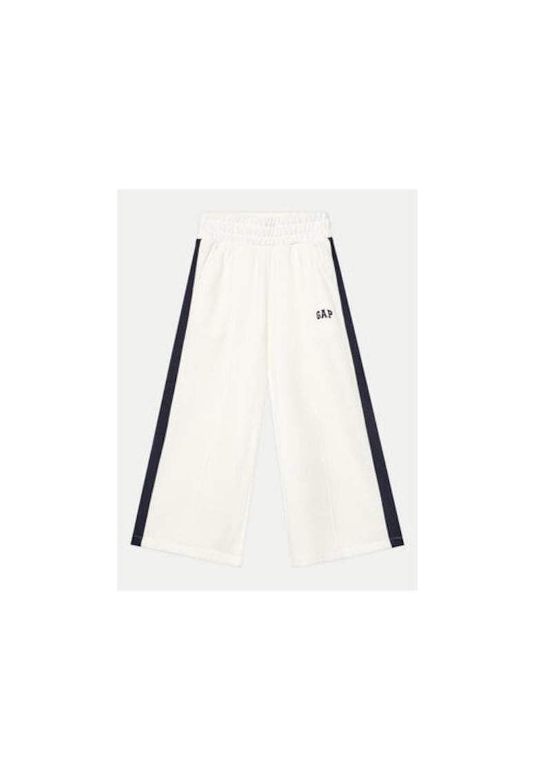 Pantaloni fete -  305289827 - Bumbac/Poliester reciclat - 134 CM - Alb