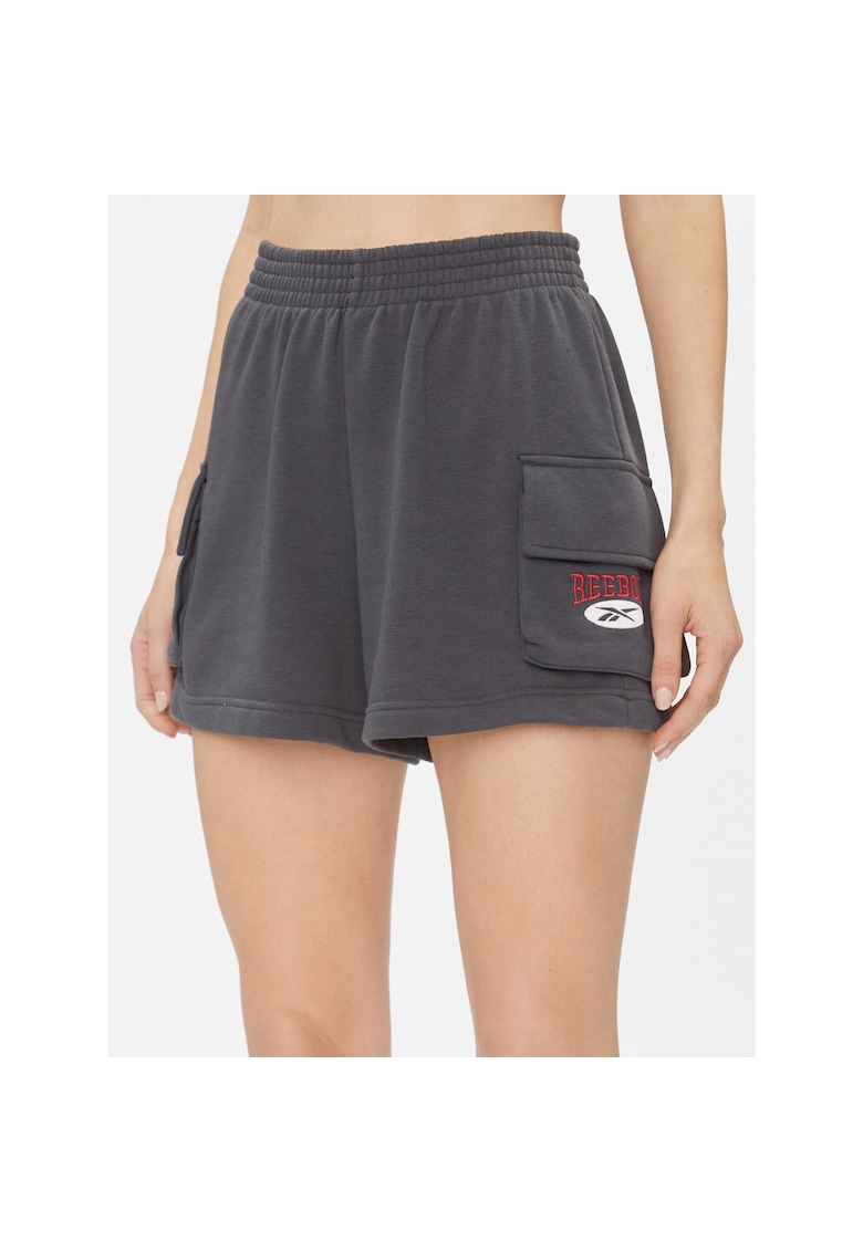 Pantaloni scurti sport dama -  302536221 - Bumbac - Gri