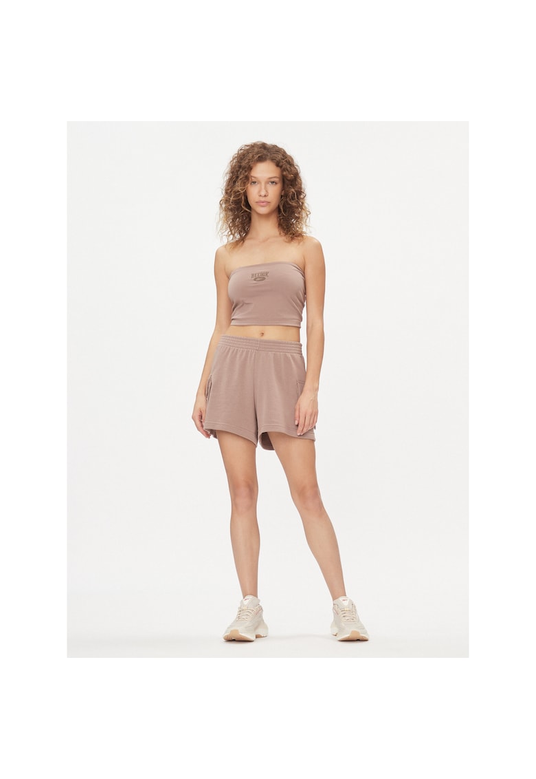 Pantaloni scurti sport dama -  302536184 - Bumbac - Bej