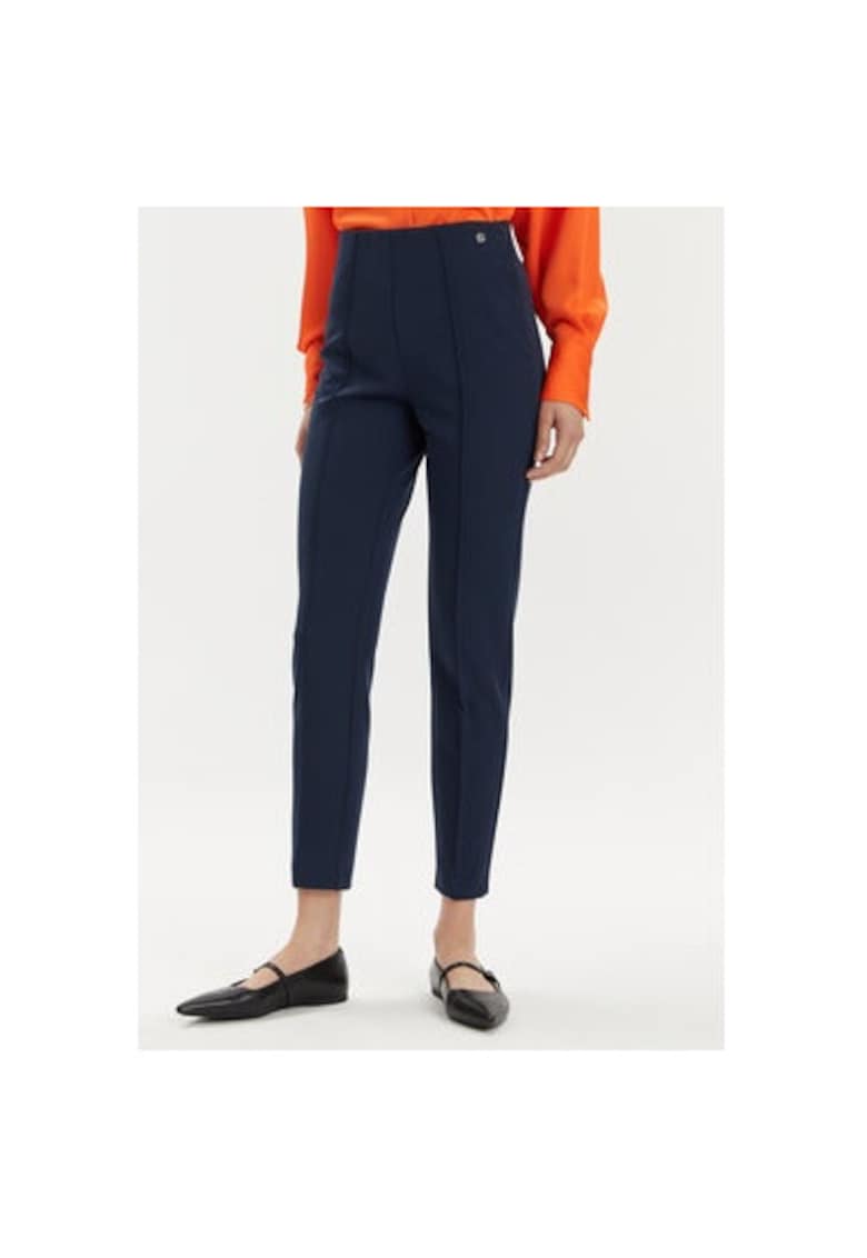 Pantaloni dama -  303565879 - Poliester - Albastru - Albastru