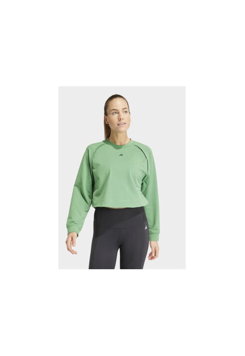 Bluza termica dama -  303458218 - Poliester reciclat/Bumbac - Verde - Verde