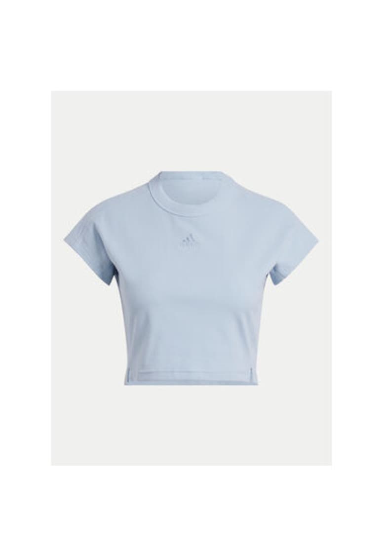Tricou dama -  303899974 - Viscoza/Bumbac/Elastan - Albastru - Albastru