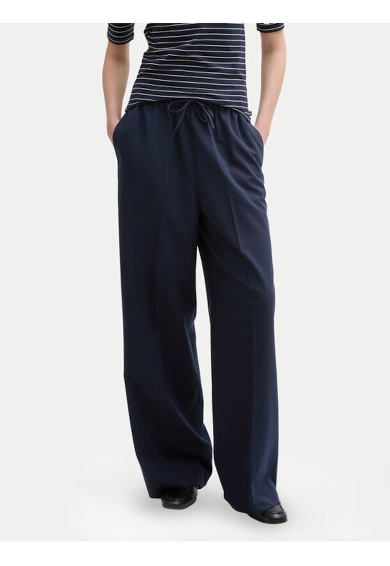 Pantaloni dama -  304817182 - Poliester/Viscoza - Albastru - Albastru
