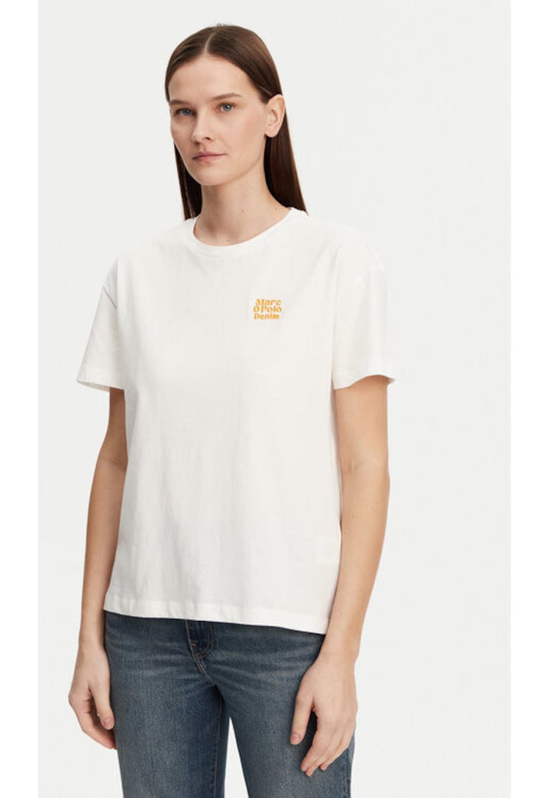 Tricou dama -  304884658 - Bumbac organic - Alb - Alb
