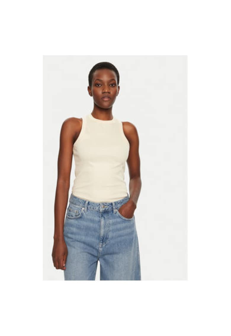 Tricou dama -  305031426 - Bumbac organic - Bej - Bej