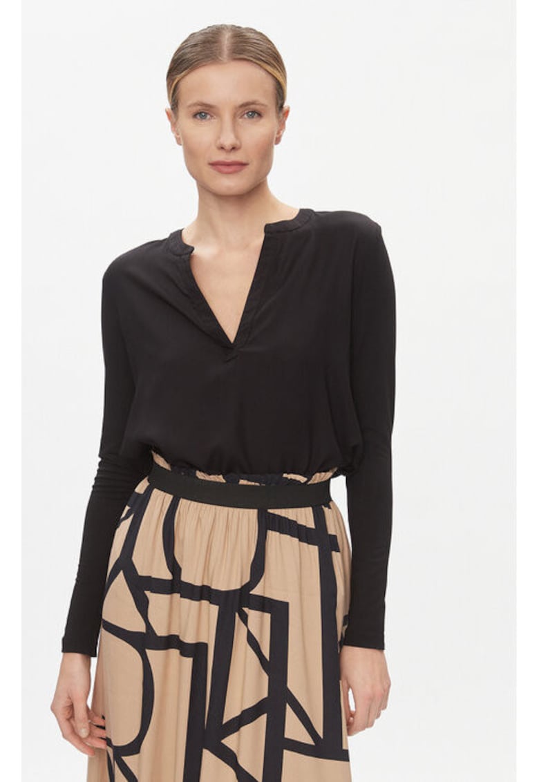 Bluza dama -  303580698 - Viscoza - Negru - Negru