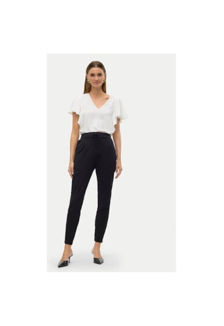 Pantaloni dama -  304470592 - Viscoza/Nylon - Negru
